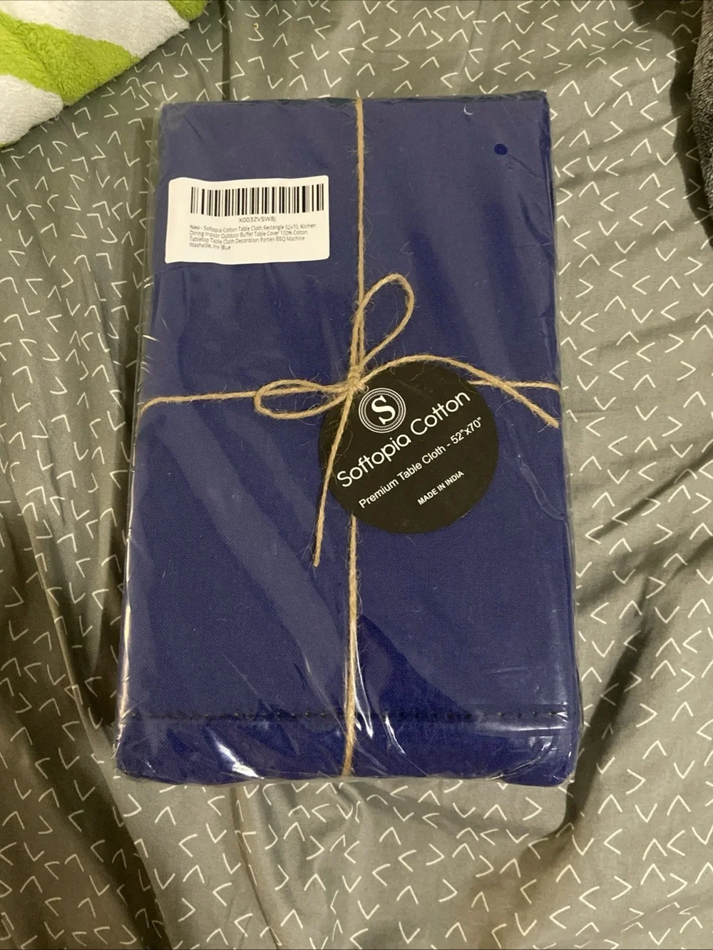Softopia Cotton Tablecloth Rectangle 52 X 70” Ink Blue